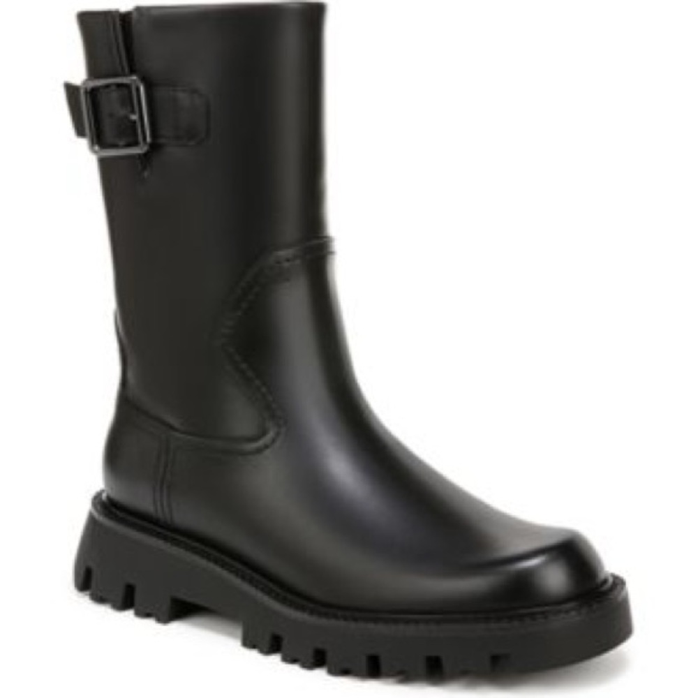 Franco Sarto Leather Side-Zip Ankle Boots